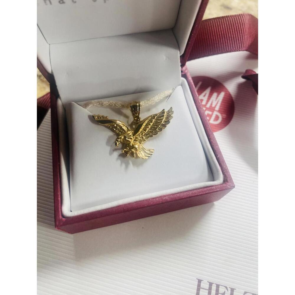 10 K Gold Dimond Cut Flying- Eagle Charm